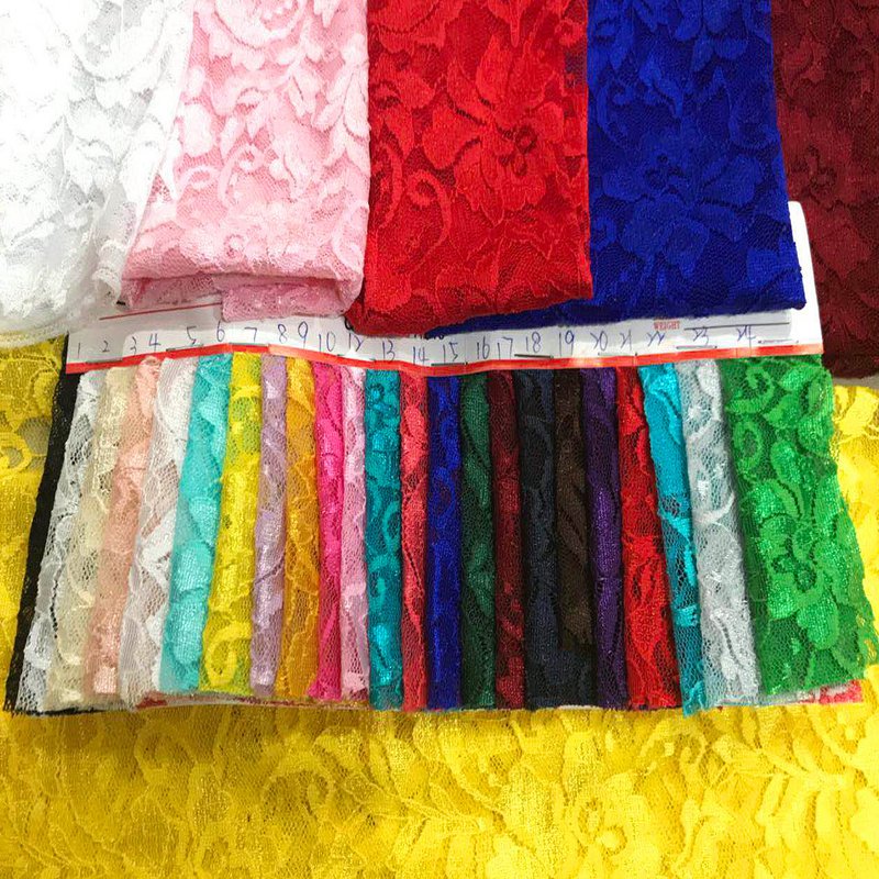 Lace Fabric Women's Nylon Warp Knit for Women's Wear Wholesale Supplie 16